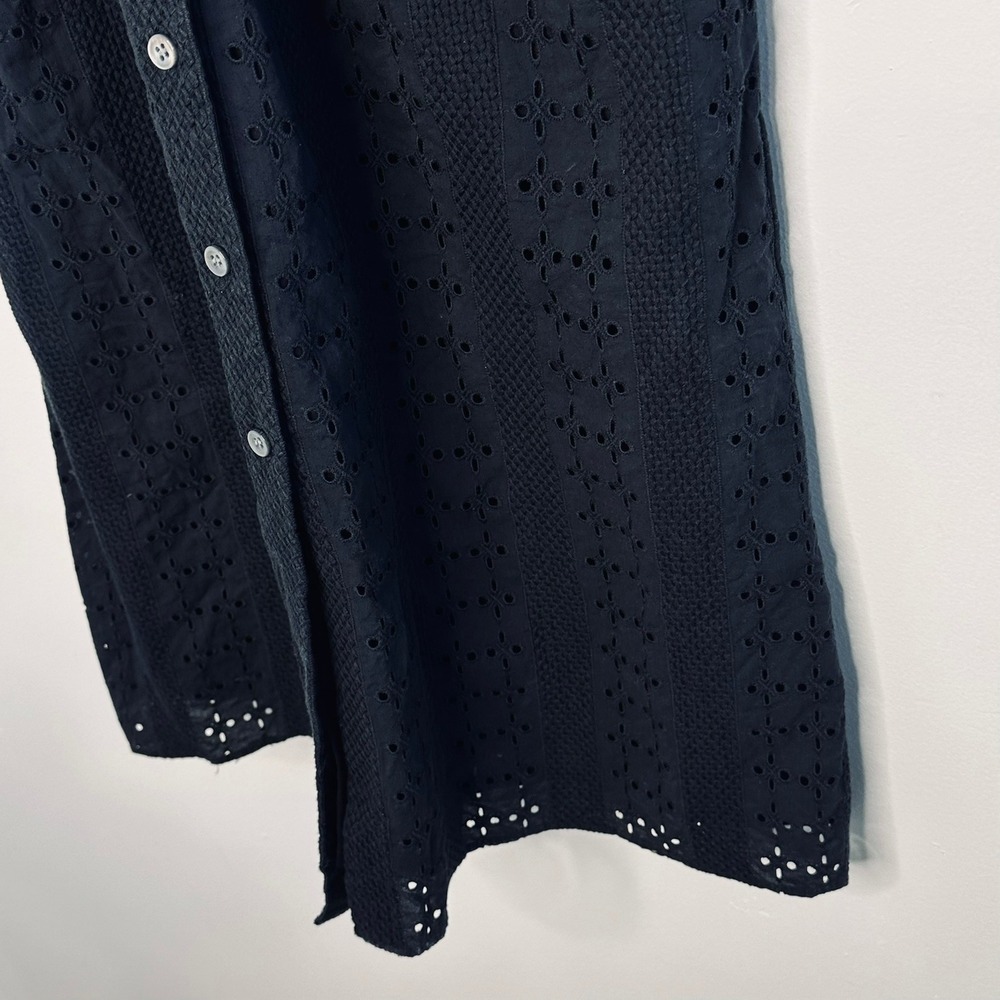J. Crew Black Eyelet Midi Dress - Picture 10 of 16